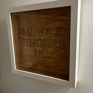 Beyoncé quote wood block frame